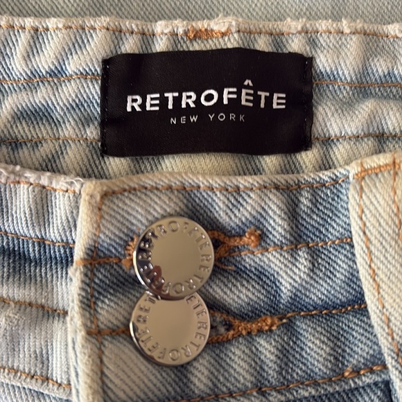 Retrofête Lorena Wide Leg Jean Light Blue Size 23/Waist 26.5